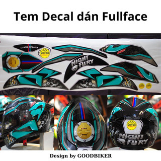 Tem dán mũ bảo hiểm Fullface BMW