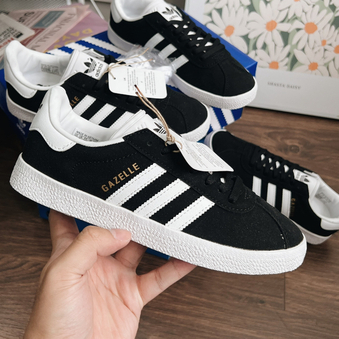 Giày Adida.s Original Gazelle Black White Lai Au