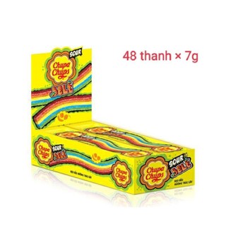 Kẹo dẻo Chupa Chups hương trái cây- Chups cầu vòng hộp 48 thanh.