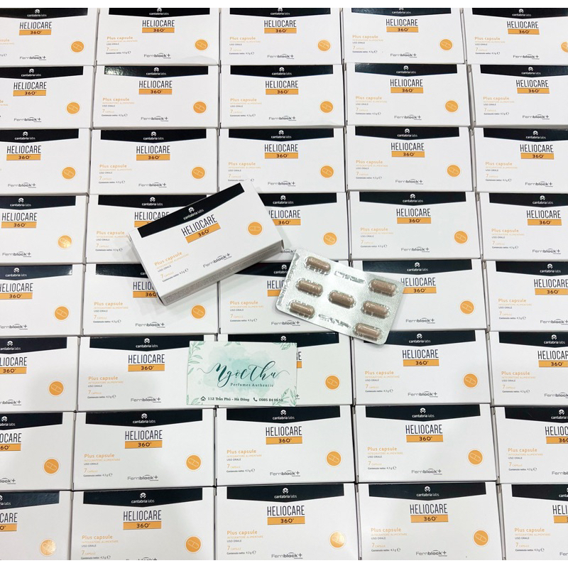 Viên chống nắng nội sinh Heliocare 30v - 60v đủ bills