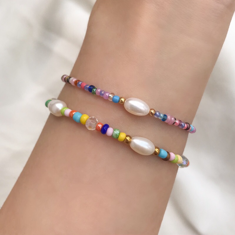 Vòng Tay Pha Lê Charm Xà Cừ Không Gỉ