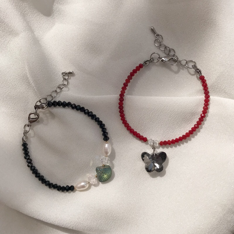 Vòng Tay Pha Lê Charm Xà Cừ Không Gỉ