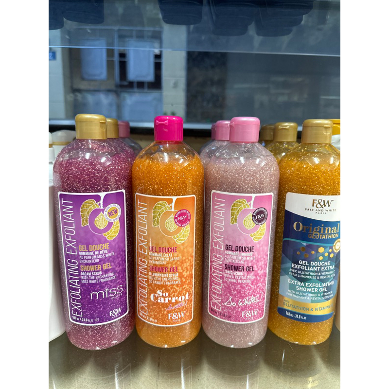 Sữa tắm trắng da tẩy da chết  của FW Pháp - Exfoliating exfoliant