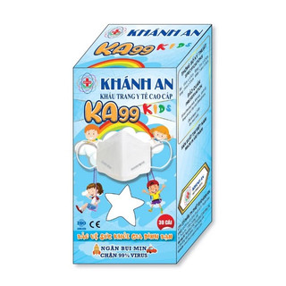 Khẩu trang trẻ em ka99 khánh an hộp 30 cái