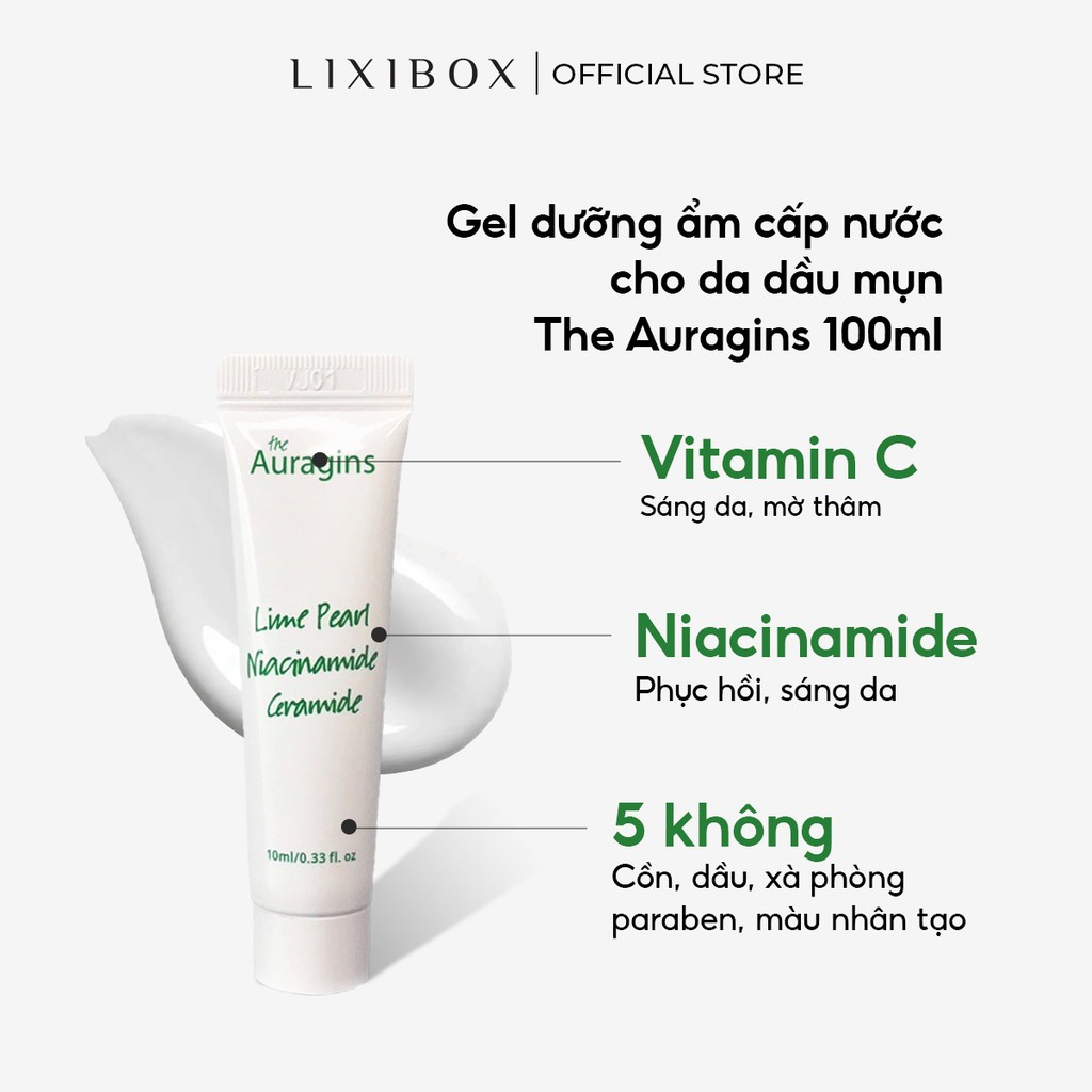 Gel dưỡng ẩm The Auragins Minisize Skin Resue Brightening 10ml