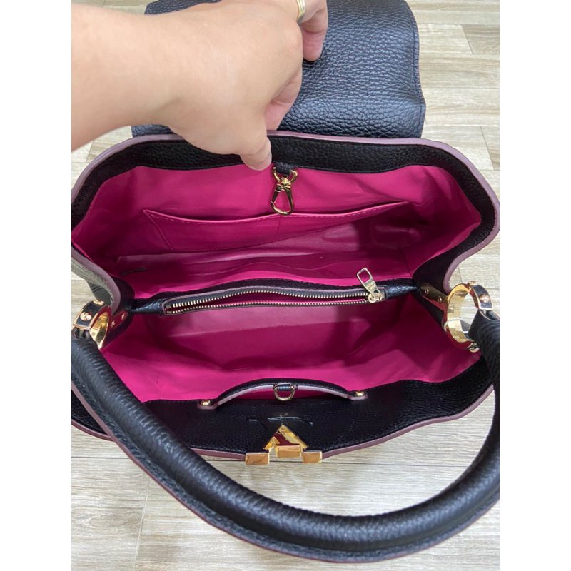 Túi si da thật hiệu LV Capucines 35