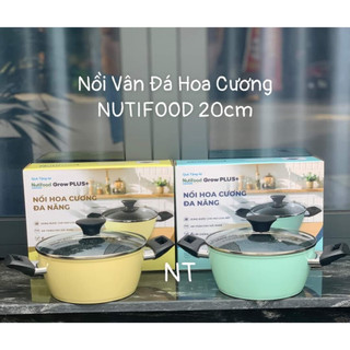 Nồi Green cook vân đá chống dính 20 cm - Hàng khuyến mãi WAKADO/Nutifood