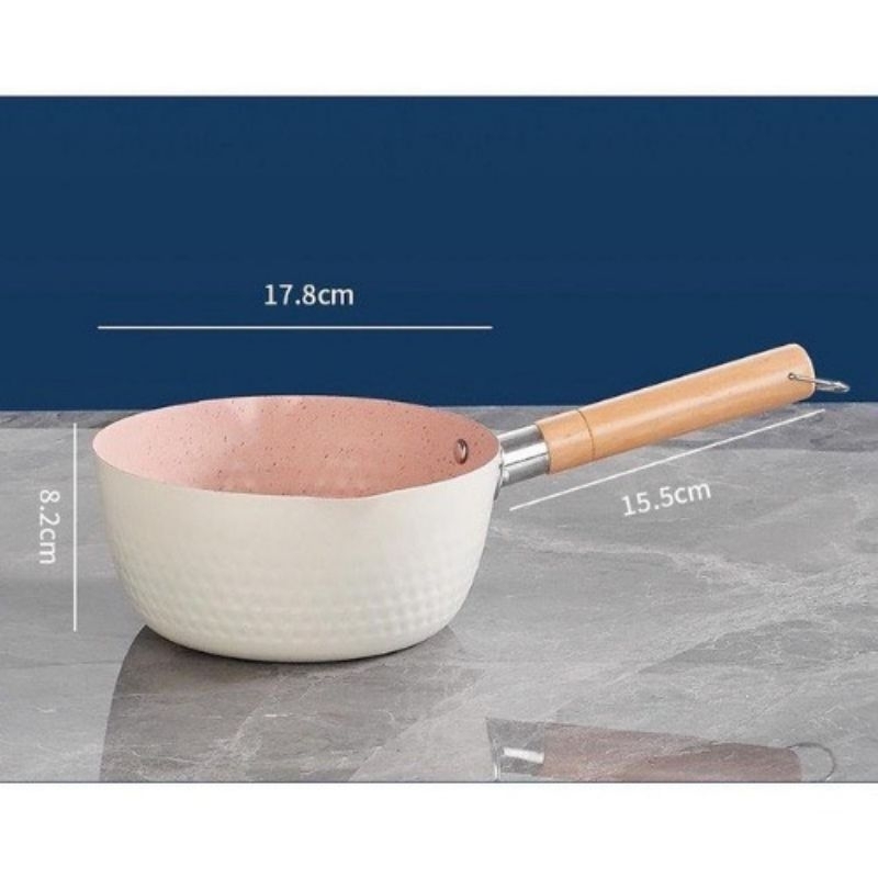 Chảo chống dính sâu lòng 18cm EMOOJOO Nhật Bản