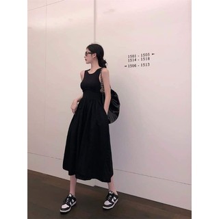 Đầm đen nơ lưng DD224