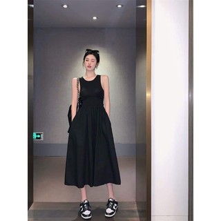 Đầm đen nơ lưng DD224