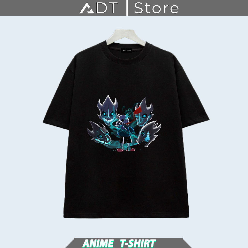 BST 💥 Áo thun Game Sans - Undertale Mới - Sans 404 - Sans 505 - Sans 606 áo thun đen in hình có size Trẻ em