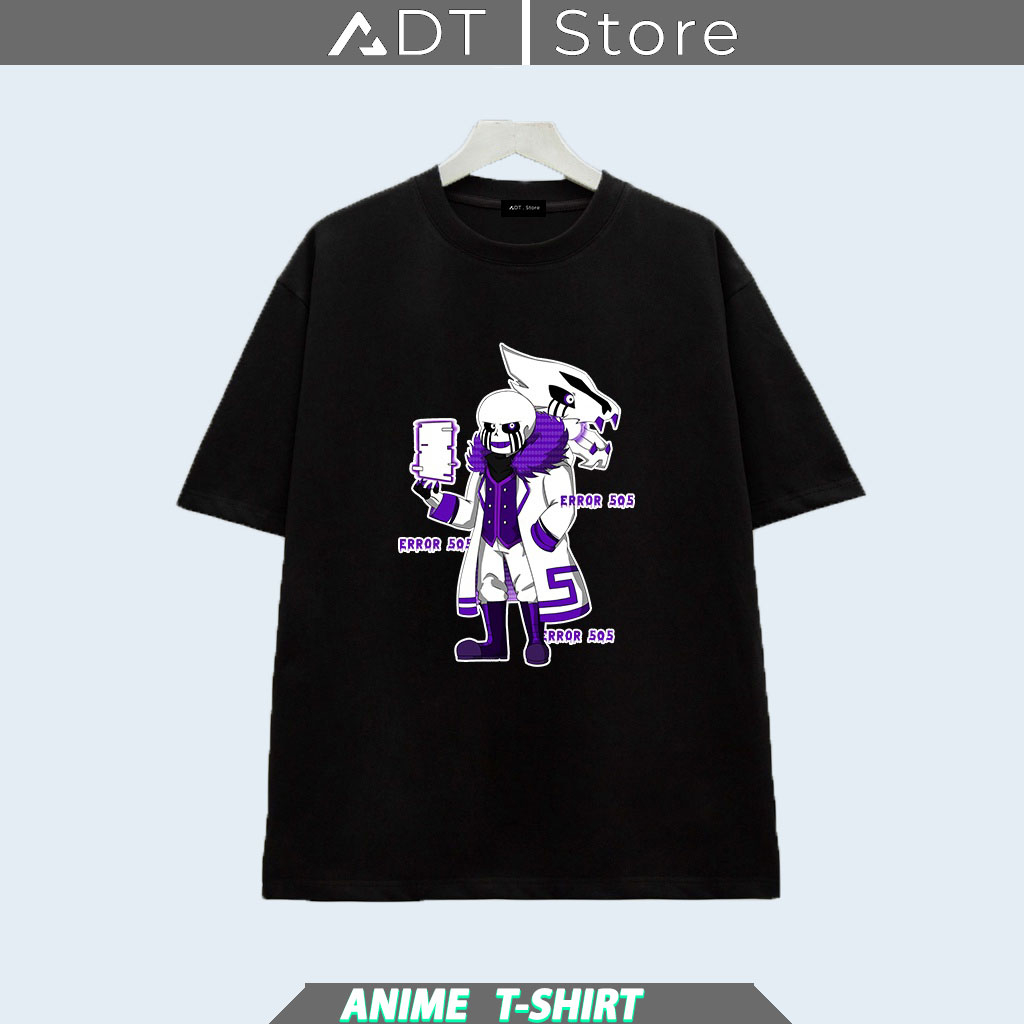 BST 💥 Áo thun Game Sans - Undertale Mới - Sans 404 - Sans 505 - Sans 606 áo thun đen in hình có size Trẻ em