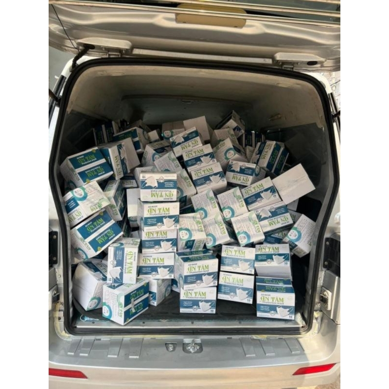 TÚI 10 CÁI KHẨU TRANG5D MASK TRẮNG