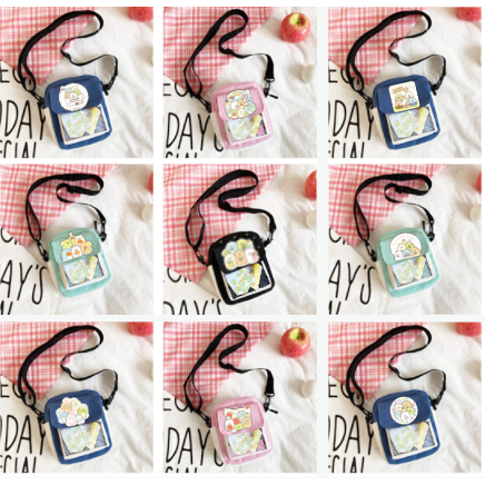 túi trong suốt sumikko TCVII19 ita bag túi đeo chéo cute vintage dễ thương hot trend thần tượng hoạt hình idol