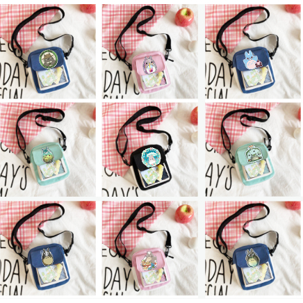 túi trong suốt totoro TCVII17 ita bag túi đeo chéo cute vintage dễ thương hot trend thần tượng hoạt hình idol