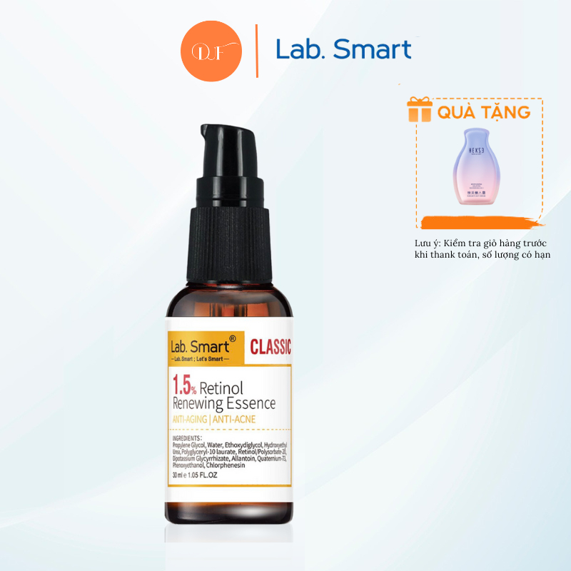 Tinh chất serum 1.5% RETINOL Lab Smart tái tạo da, nồng độ cao 30ml