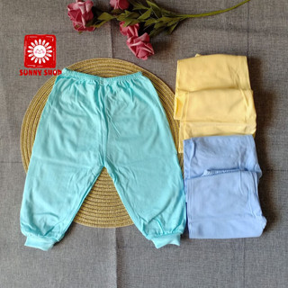 Quần DÀI MÀU ỐNG BO BABY Bosinitừ sơ sinh đến 14kg (hàng đẹp)/ Quần cho em bé