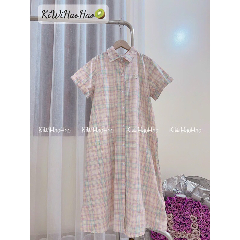 Váy bầu sơmi xuông dài