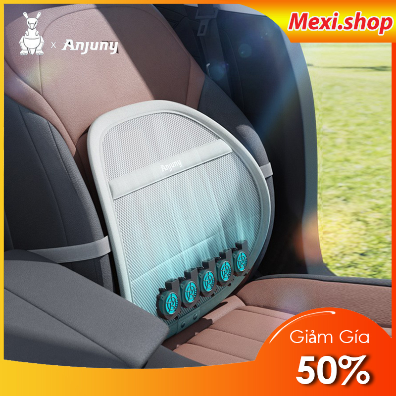 Tựa lưng ô tô Anjuny làm mát thoáng khí,Tựa lưng oto giúp giảm đau nhức vùng thắt lưng khi lái xe và ngồi lâu, | BigBuy360 - bigbuy360.vn