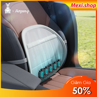 Tựa lưng ô tô Anjuny làm mát thoáng khí,Tựa lưng oto giúp giảm đau nhức vùng thắt lưng khi lái xe và ngồi lâu,