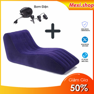 Ghế Tình Yêu Bơm Hơi Full Bộ Cả Bơm Điện cao cấp sử dụng trong nhà nghỉ, Ghế Lười Bơm Hơi Thư giãn êm ái
