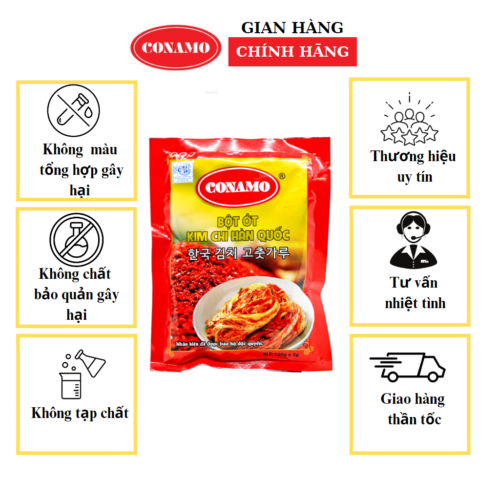 Bột ớt HÀN QUỐC chuyên dùng muối kim chi 100g