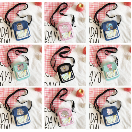 túi trong suốt pusheen TCVII30 ita bag túi đeo chéo cute vintage dễ thương hot trend thần tượng hoạt hình idol