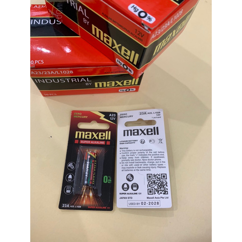 Pin A23 12V Maxell chính hãng dung lượng cao, không chứa thuỷ ngân