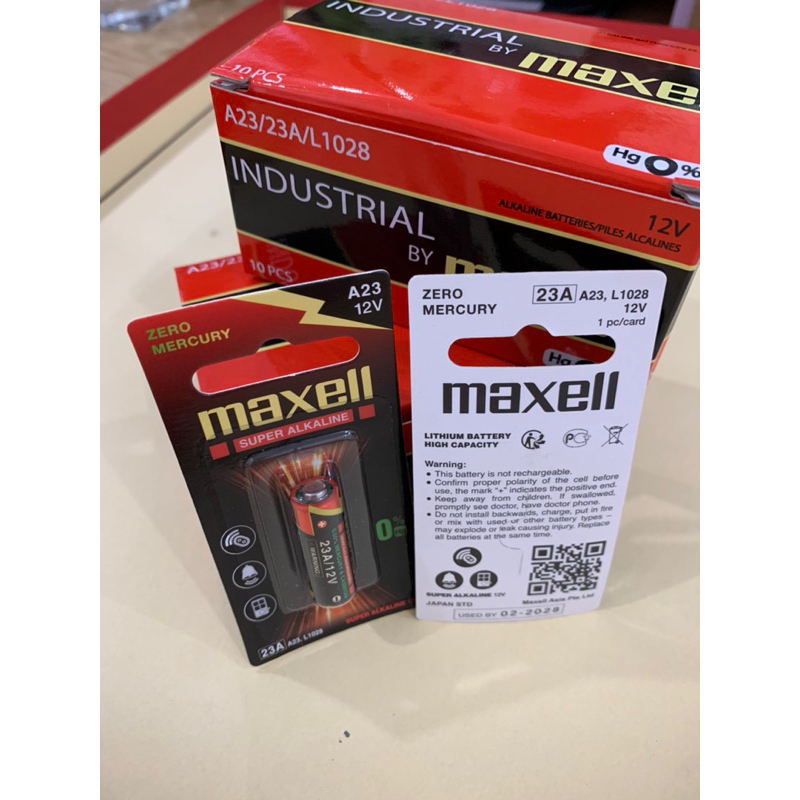 Pin A23 12V Maxell chính hãng dung lượng cao, không chứa thuỷ ngân