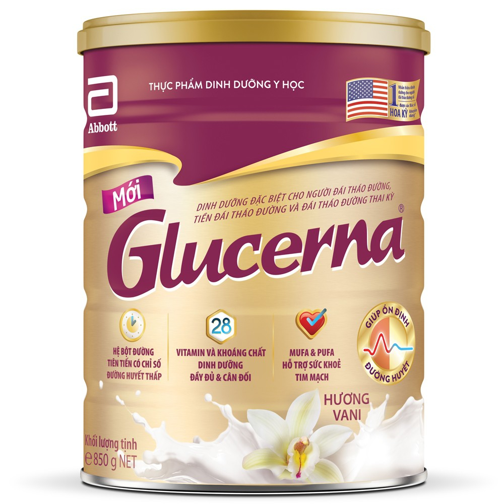 Sữa bột dành cho người bị tiểu đường Glucerna 850g và 400g