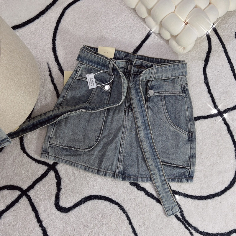 🎀CHÂN VÁYJEAN KÈM ĐAI SIÊU HOT - HÀNG VNXK.