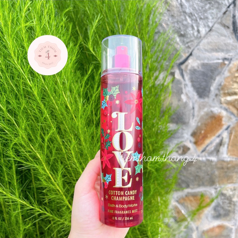 •𝐂𝐨𝐭𝐭𝐨𝐧 𝐂𝐚𝐧𝐝𝐲 𝐂𝐡𝐚𝐦𝐩𝐚𝐠𝐧𝐞• Bath & Body Works - Sản phẩm dưỡng và xịt thơm toàn thân dành cho nữ