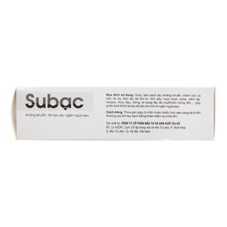 Gel Su bạc làm sạch da, kháng khuẩn (Tuýp 25g)