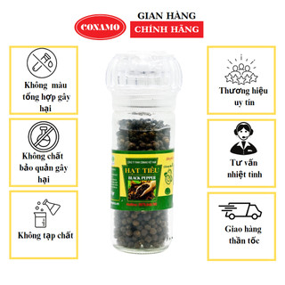 Sỉ 8 lọ Hạt tiêu đen Phú Quốc hàng tuyển kèm cối xay