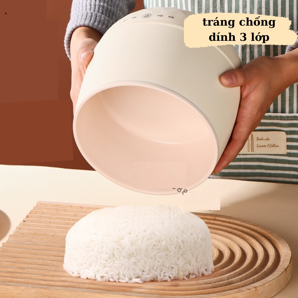 Nồi cơm điện MINI đa năng dung tích 2,2 lít mẫu mới, Nồi nấu đa năng mini hầm xào