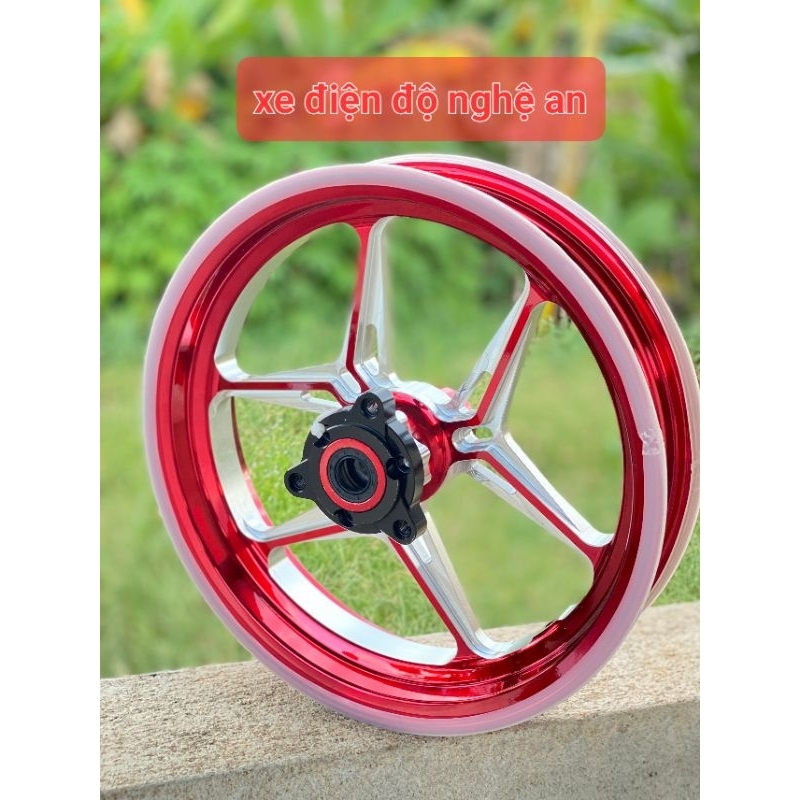 Vành cnc mạ crom 6 chấu dành cho xe điện