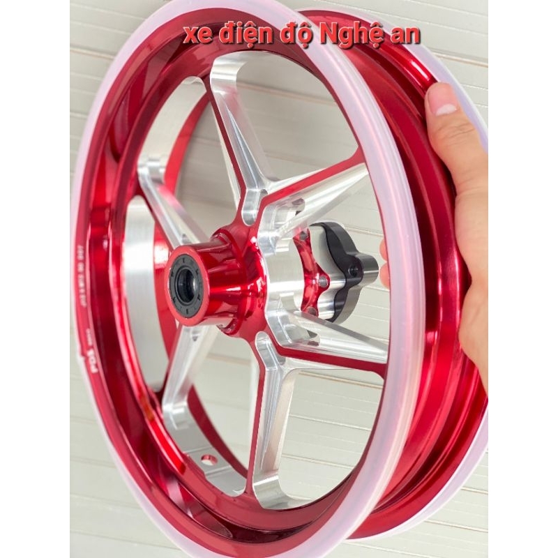 Vành cnc mạ crom 6 chấu dành cho xe điện