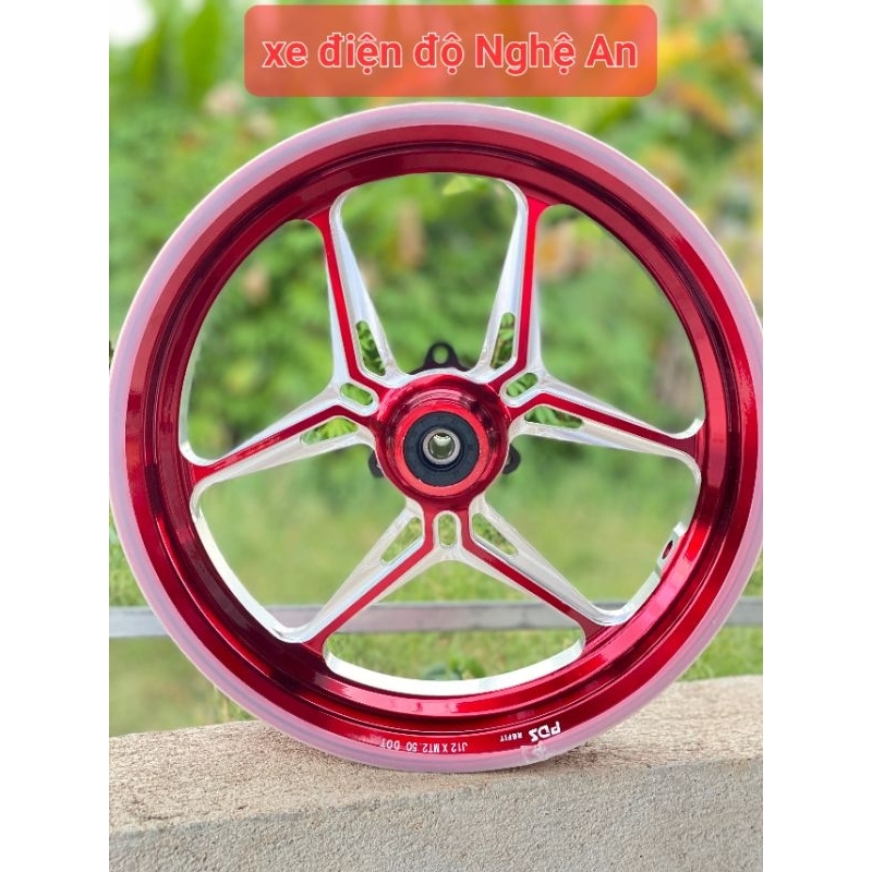 Vành cnc mạ crom 6 chấu dành cho xe điện