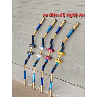 ghi đông trung quốc titan kèm cục nâng 22mm