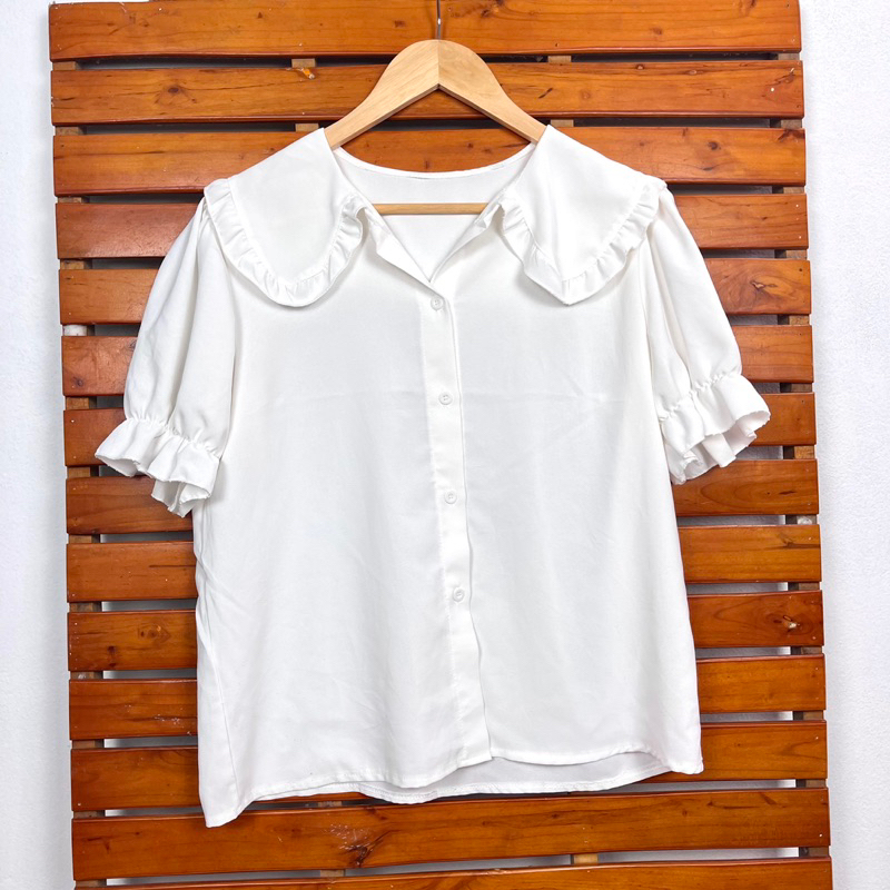 ÁO SƠ MI Nữ Màu TRẮNG VINTAGE 2hand