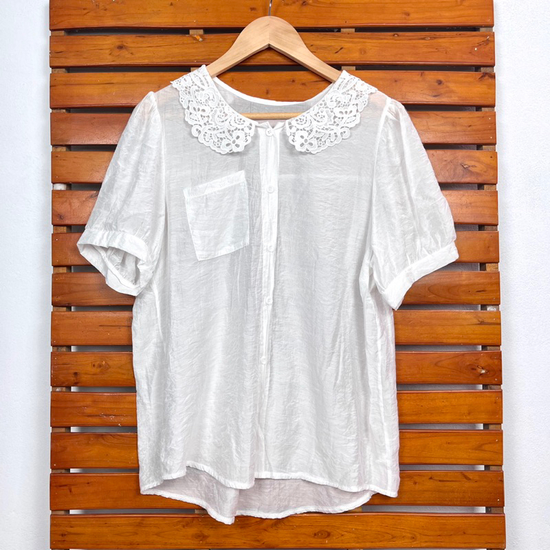 ÁO SƠ MI Nữ Màu TRẮNG VINTAGE 2hand