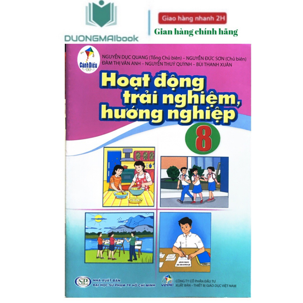 Sách - Hoạt động trải nghiệm , hướng nghiệp 8 Cánh diều mới 2023 ( bán kèm 1 bút bi)