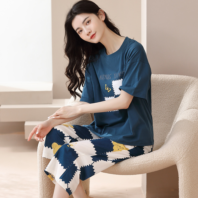 Đồ bộ, đồ mặc nhà nữ tay ngắn, quần lỡ đáng yêu - MH6113