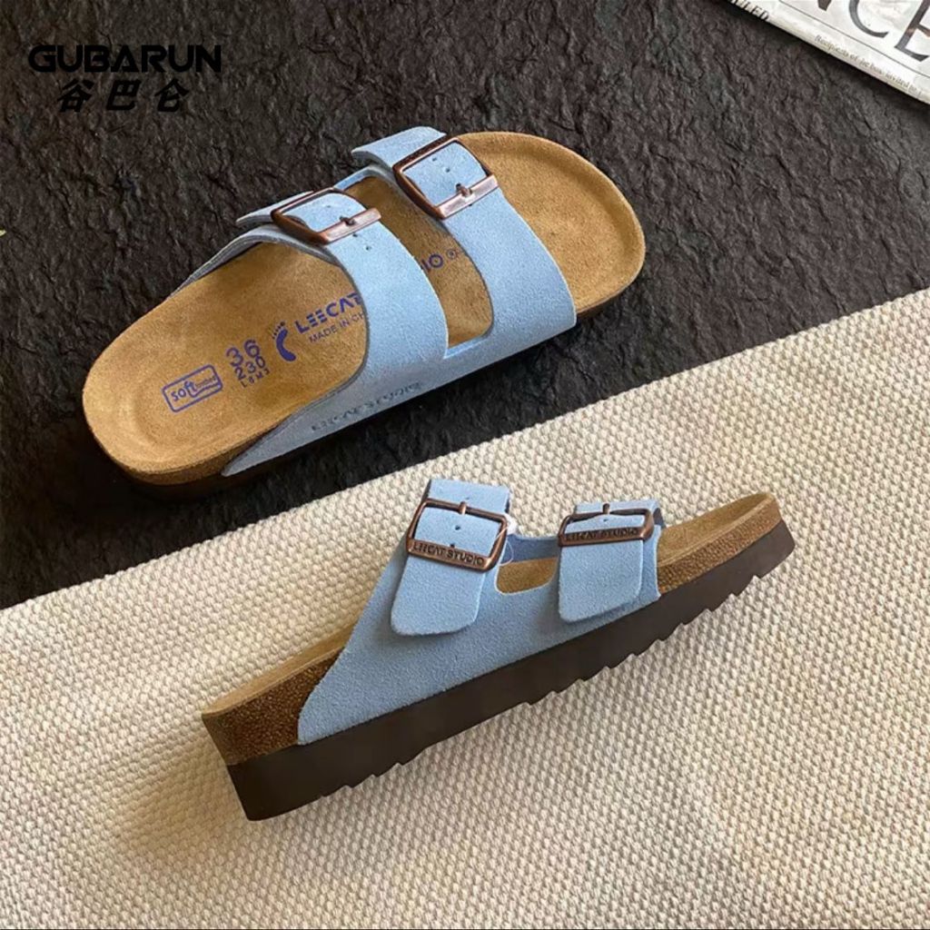 Dép sandal nhung nữ 1 cm móc khóa dây kim loại hot hè 2023 BO SHOP