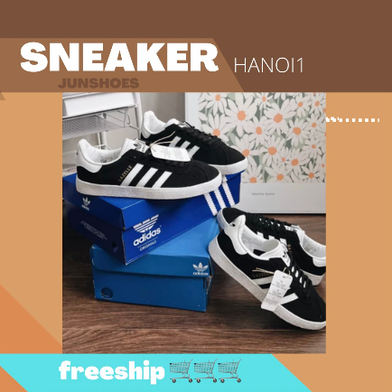 Giày Adida.s Original Gazelle Black White Lai Au