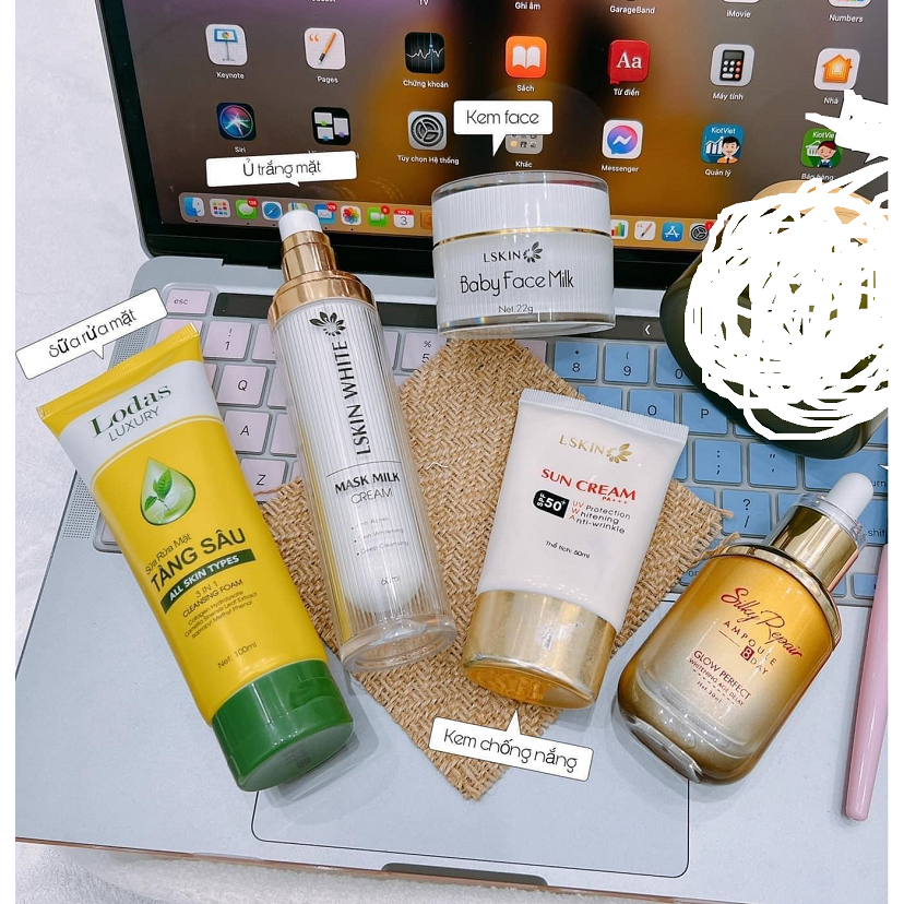Combo dưỡng da Đan Thy cho khách sỉ: Ủ, Srm, Face, Serum, KCN