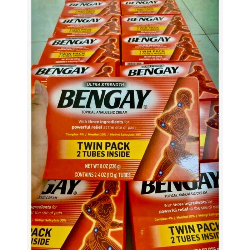 ♥️   Dầu nóng Bengay Ultra Strength của Mỹ - Hộp 2 tuýp x 113g