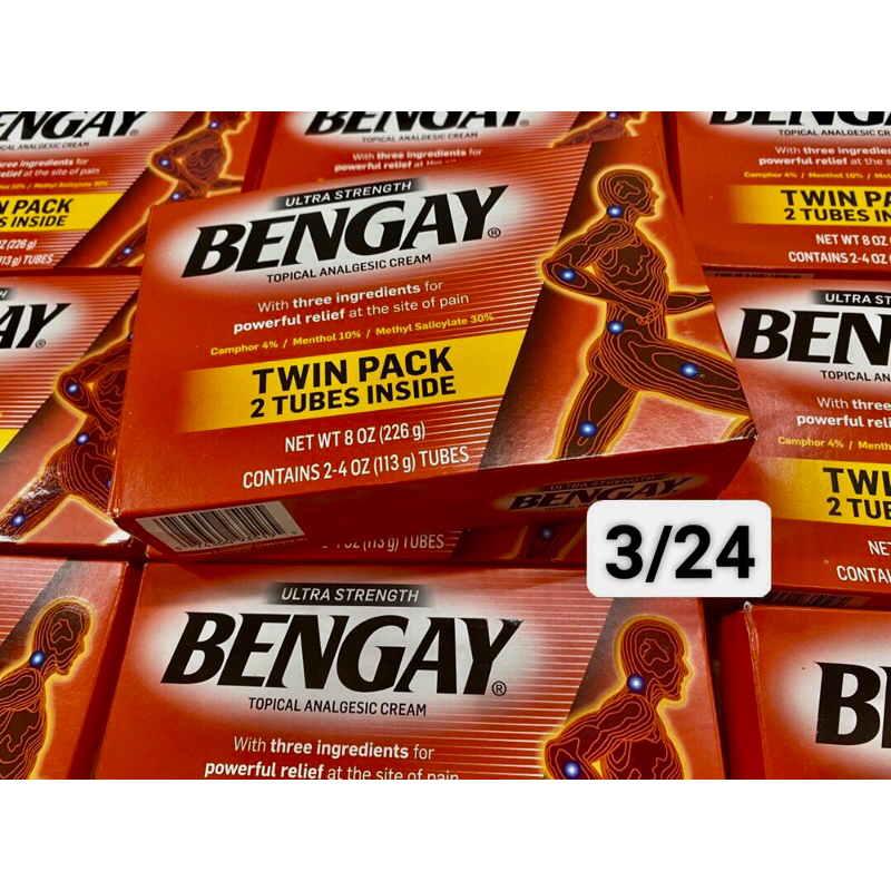 ♥️   Dầu nóng Bengay Ultra Strength của Mỹ - Hộp 2 tuýp x 113g