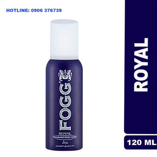 NƯỚC HOA XỊT TOÀN THÂN DÀNH CHO  NAM FOGG ROYAL 120ML, XỊT 800 LẦN, NHẬP KHẨU DUBAI
