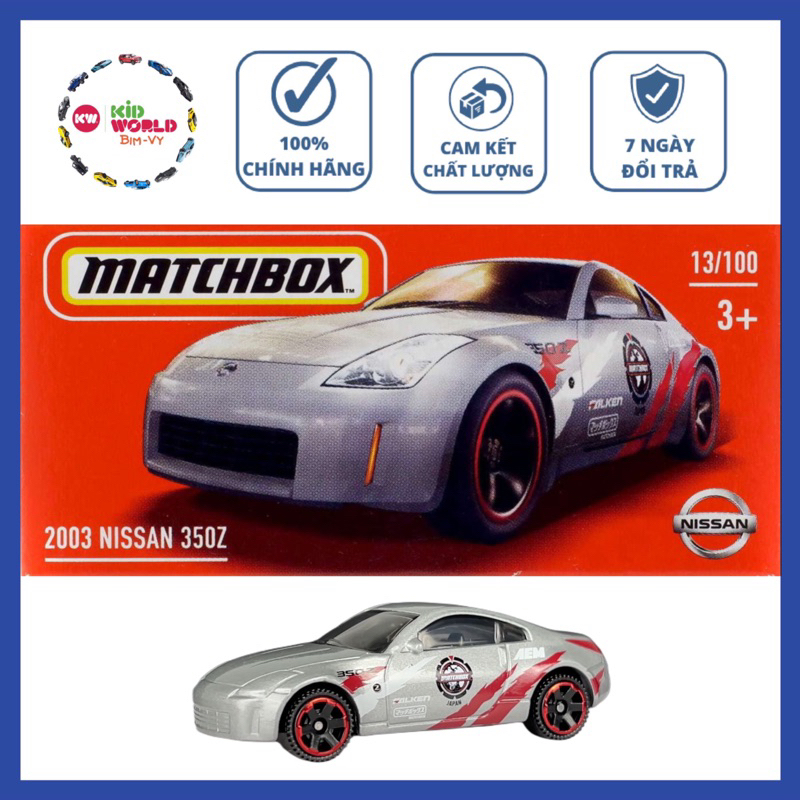 Xe mô hình Matchbox Box 2003 Nissan 350Z 13/100.